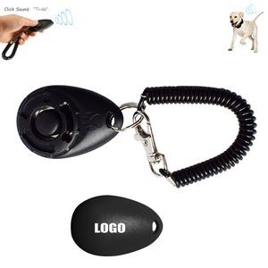 Pet Training Sound Clicker With Elastic Band