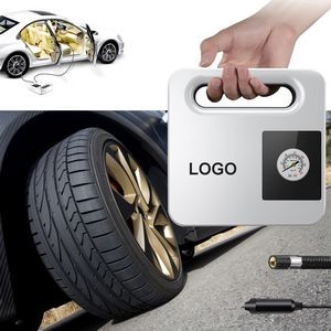Square Portable Tire Inflator Pump With Handle