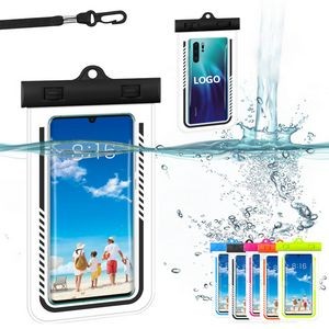 TPU Waterproof Phone Bag With Strips Trim
