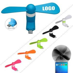 Cell Phone Mini Fan For Micro USB Port