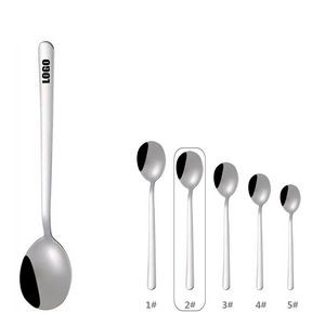 7.28 Inch Silver Dessert Coffee Spoon