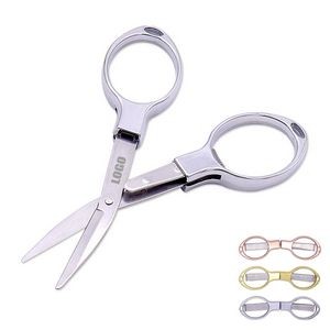 Folded Portable Scissors With Coating Handle