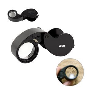 Aluminum Alloy Casing Magnifying Glass With Led Lights