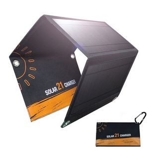 21W Foldable Solar Panel Power Charger
