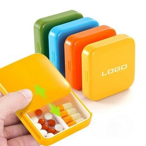 Portable Slide Lid Pill Case Tablet Box