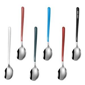 8.26 Inch Dual Color Silver Spoon