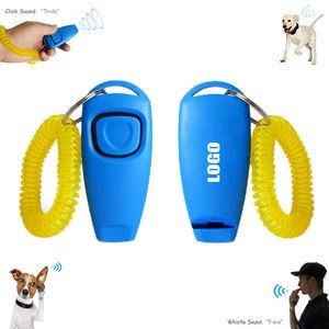 Portable Pet Clicker Trainer w/Whistle