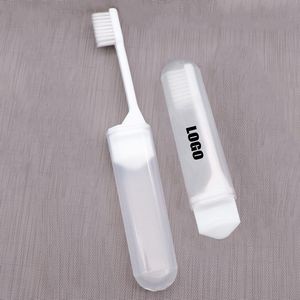 Portable Travel White Toothbrush