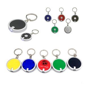 Simple Touch Round LED key Chain