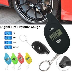 Mini Digital Tire Pressure Gauge With Key Chain