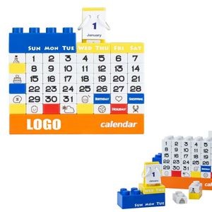 Blocks Calendar With Month Display