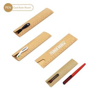 Card Ruler Pen Pouch