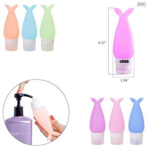 90ml Silicone Fish Tail Travel Bottle