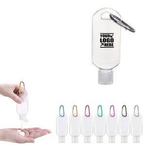 50ml Sanitizer Dispenser Bottle With Carabiner