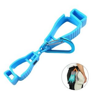 Dual Clip Gloves Or Hat Hanger With Carabiner