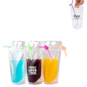 700ml Portable Drinking Pouch With Straw