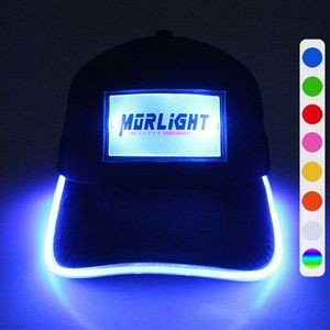 Luxury LED LOGO Hat With Light Rim