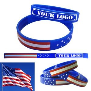 American Flag Silicone Bracelet
