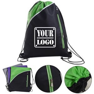Two-Tone Non-woven Drawstring Backpack