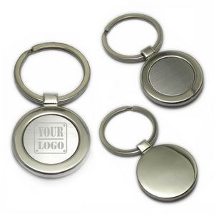 Custom Round Metal Keychain