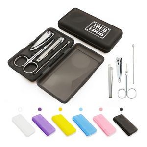 Travel 4-Piece Manicure Set This travel manicure set contains nail clippers, tweezer, scissors, and