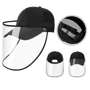 Adults Baseball Cap with Clear Face Mask