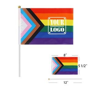 LGBTQ Rainbow Handheld Flags