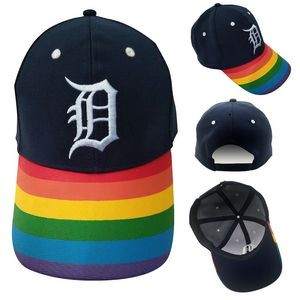 Rainbow Cotton Baseball Cap