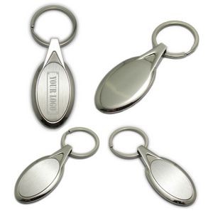Ellipse Shape Metal Key Holder