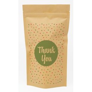 Polka Dots Predesigned Stand Up Kraft Barrier Pouch 6" W x 11" H x 3" D