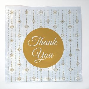 Seasonal Predesigned Poly Mailer Holiday Gold 10" x 12"