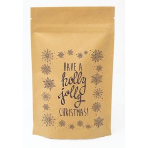 Snowflakes Predesigned Kraft Barrier Pouch 5" W x 8" H x 2.5" D