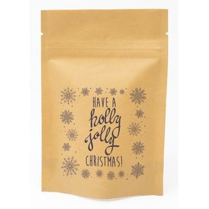 Snowflakes Predesigned Kraft Barrier Pouch 4" W x 6" H x 2" D