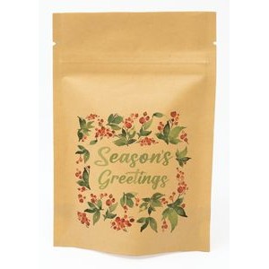 Holly Predesigned Kraft Barrier Pouch 4" W x 6" H x 2" D