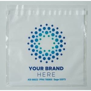 Peel & Seal White Underlay Plastic Bag 10" x 8"