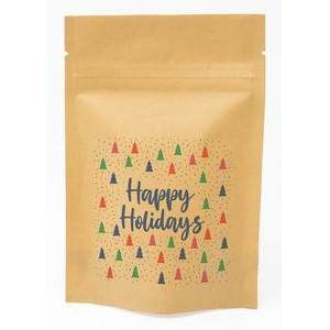 Bold Christmas Trees Predesigned Kraft Barrier Pouch 4" W x 6" H x 2" D