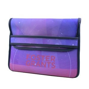 Dye Sublimation Travel Laptop Sleeves with Front Flap Cover