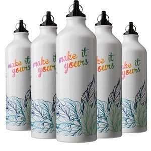 Aluminium Water Bottle with UV Printed Brand logo