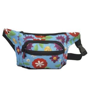 4 Zipper Pocket With Full color Printed Fanny Pack