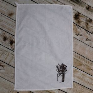 Tea Towel Flour Sack with loop (Screen Print)