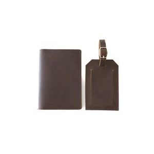 Tile Slim + Full Grain Leather Travel Set