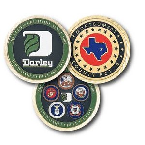 USA Made Deluxe Rush Challenge Coins 2" diameter