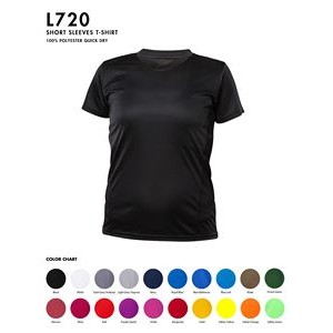 Ladies t-shirt 100% polyester