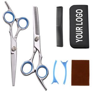 6.7" Hairdressing Hair Cutting Scissors Kit For Barber Salon Home Use
