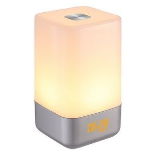 Wake-up Light Alarm Clock 5 Natural Sounds and colorful wakeup Lights for Bedroom Alarming