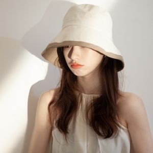 Women Cotton Bucket Sunhat Perspiration and Breathable Sun Protection Beach Fisherman Hats