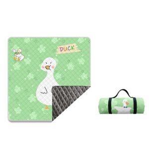 Custom Folding Picnic Blanket with Straps ( 79" x 59" )