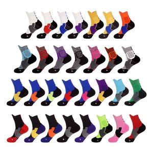 Elite Basketball Socks, Cushioned Athletic Sports Crew Socks for Men & Women