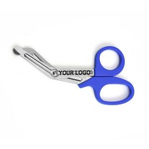 7.3" Stainless Steel Bandage Shear Scissor-4-Color Logo