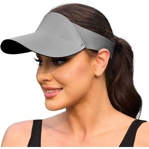 Sun Visors Hats for Women Soft Adjustable Stretchy Band No Pressure Lightweight Wide Brim